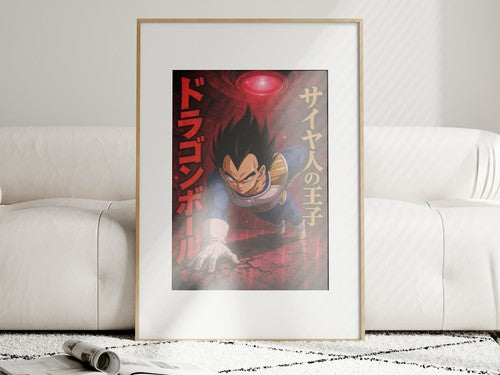 Dragon Ball Db03 Vegeta Pride Training Anime Poster
