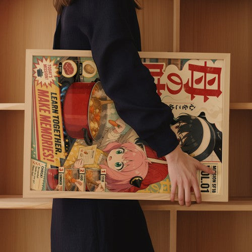 Spy x Family Yor Anya Cooking Lesson Domestic Comedy Pop Art Anime Poster