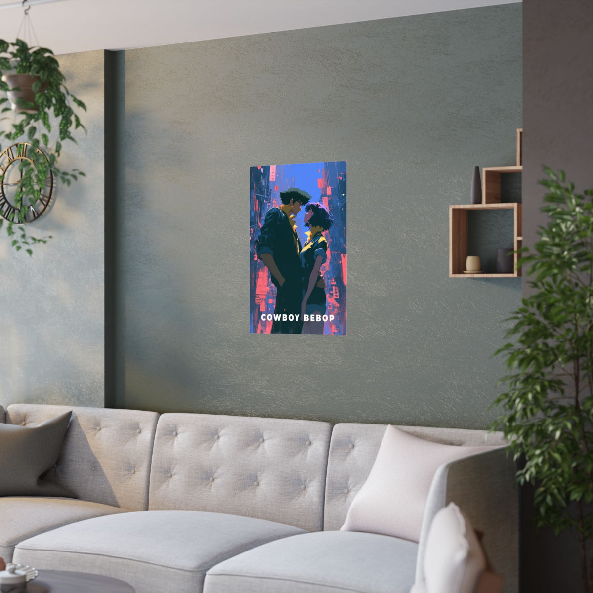 Cowboy Bebop Spike and Faye Anime Poster