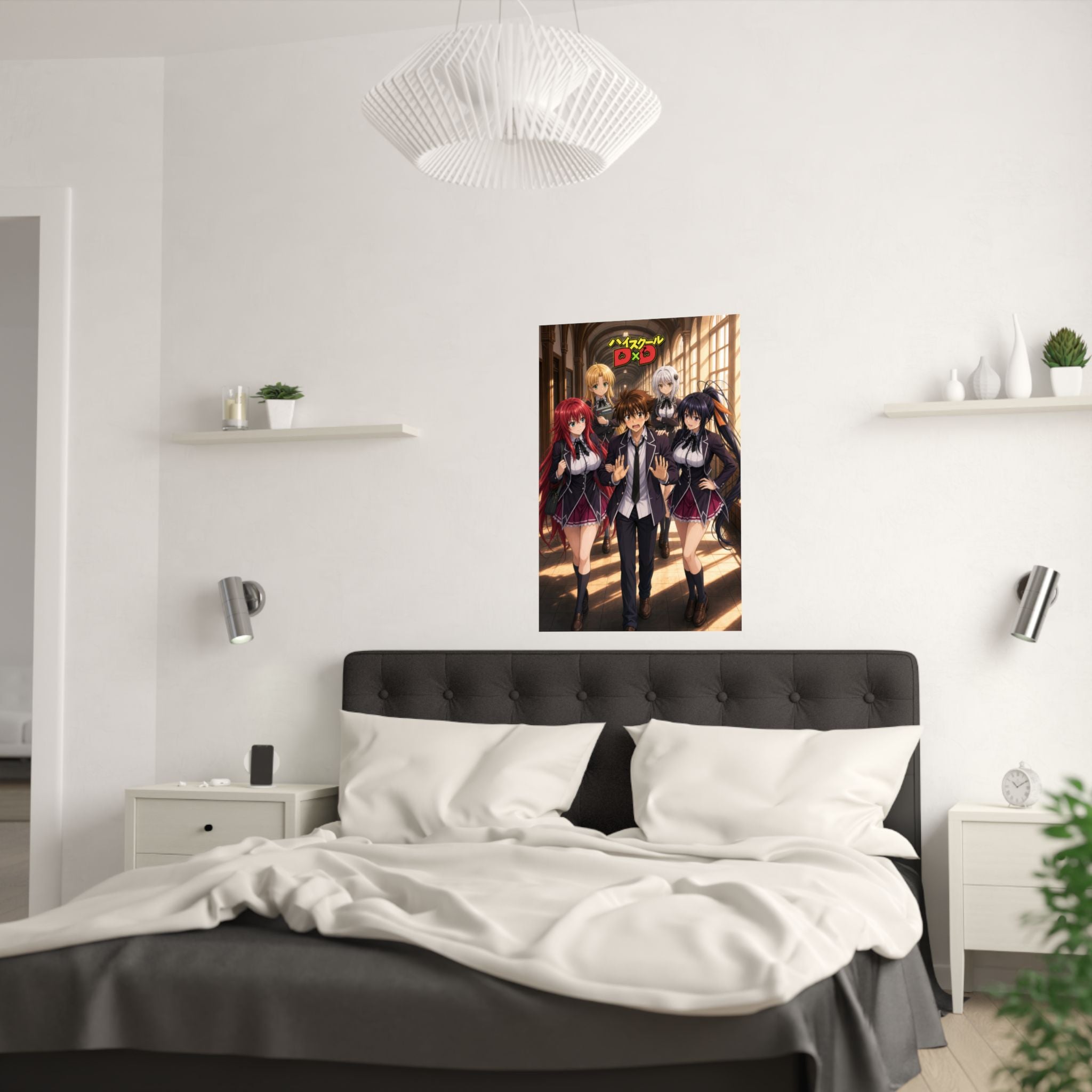 High School DxD P17 Issei Hallway Harem Anime Poster