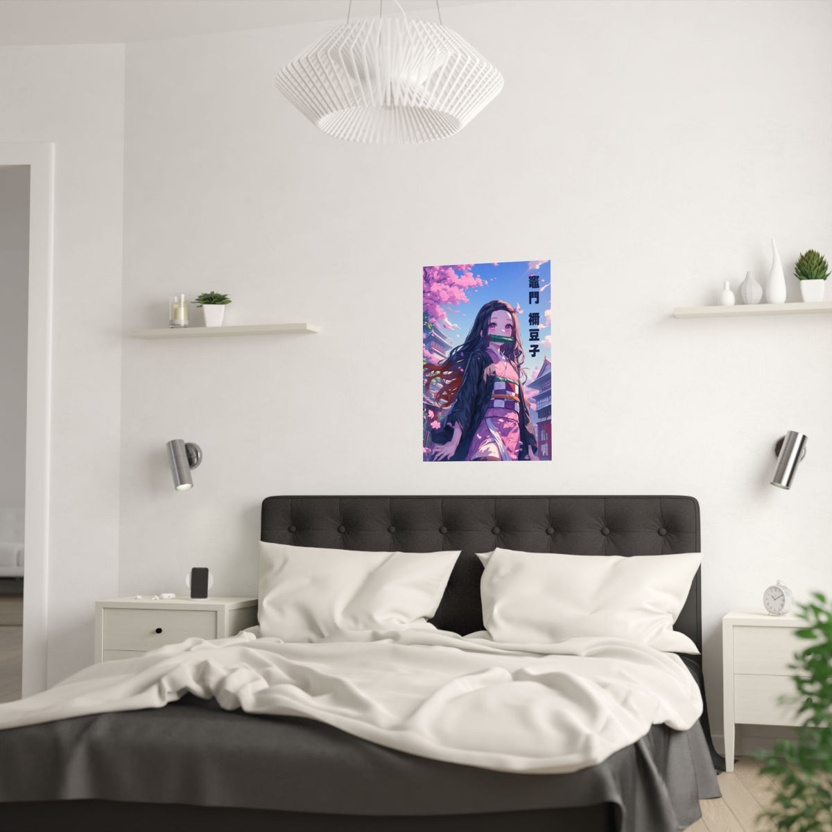Demon Slayer Nezuko Pink Anime Poster