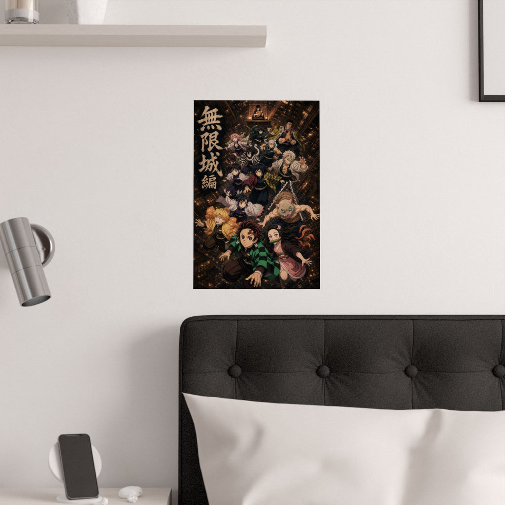 Demon Slayer The Fall Infinity Castle One Sheet Anime Poster