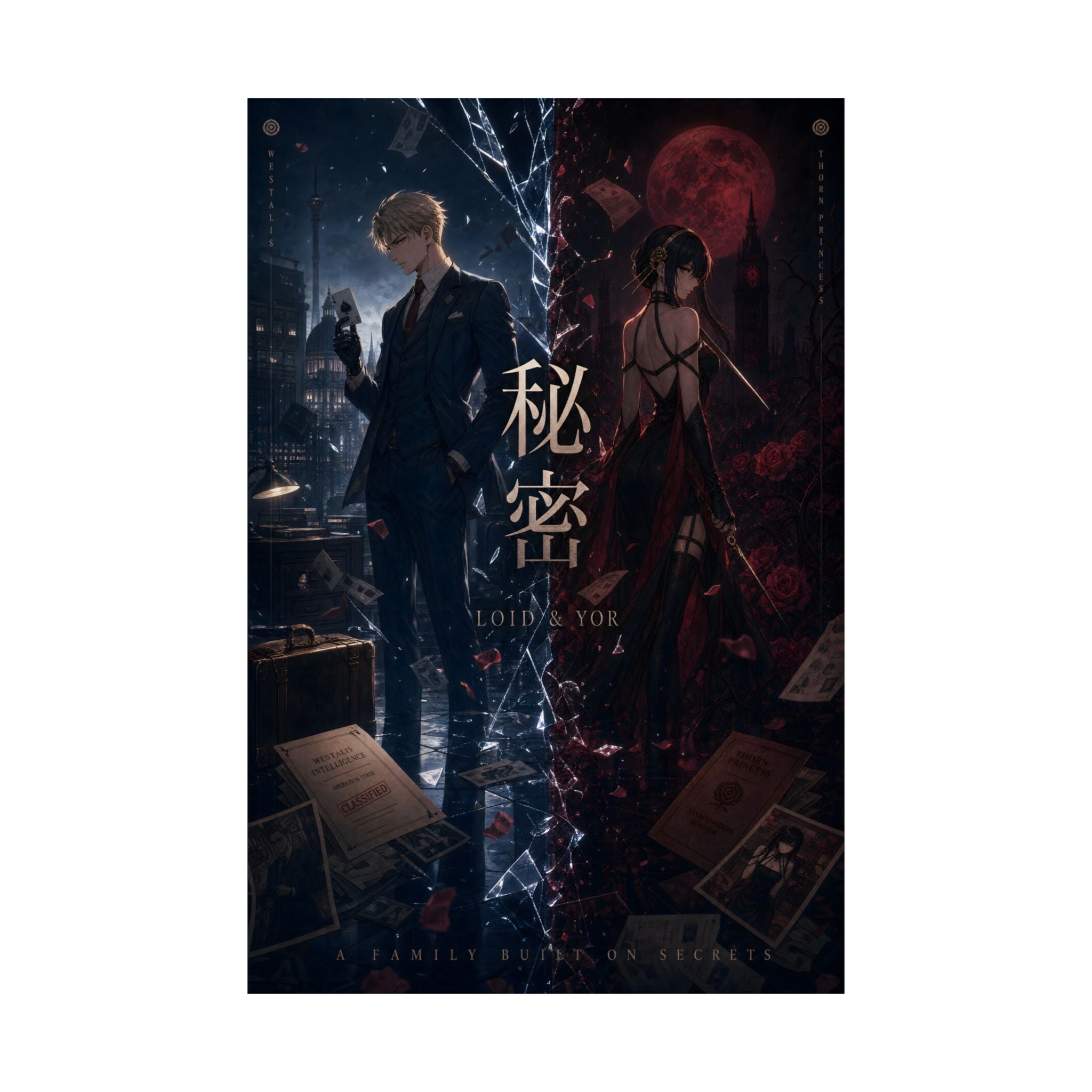 Loid and Yor Hidden Secrets Spy x Family Anime Poster