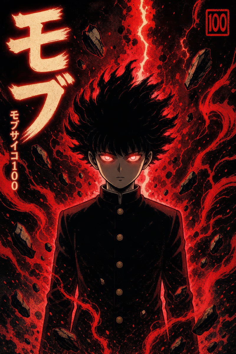Mob Psycho 100 Mob01 100Percent Dark Pop Anime Poster