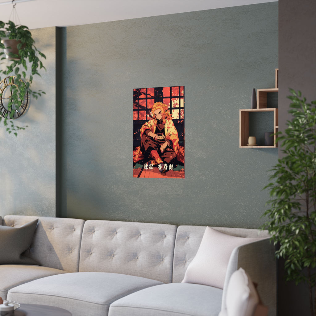 Demon Slayer Rengoku Fire Anime Poster