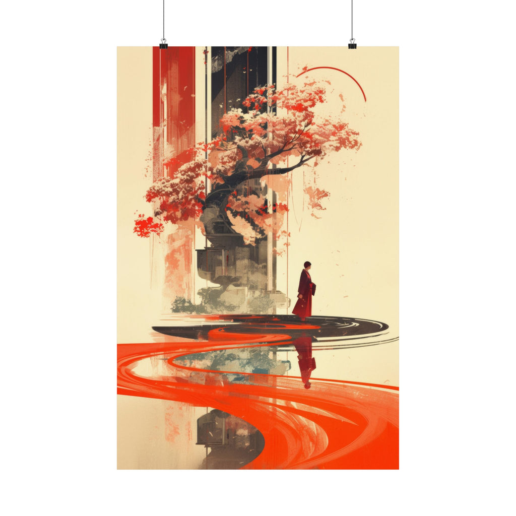 Truth Sincerity - Red Tree Art Anime Poster