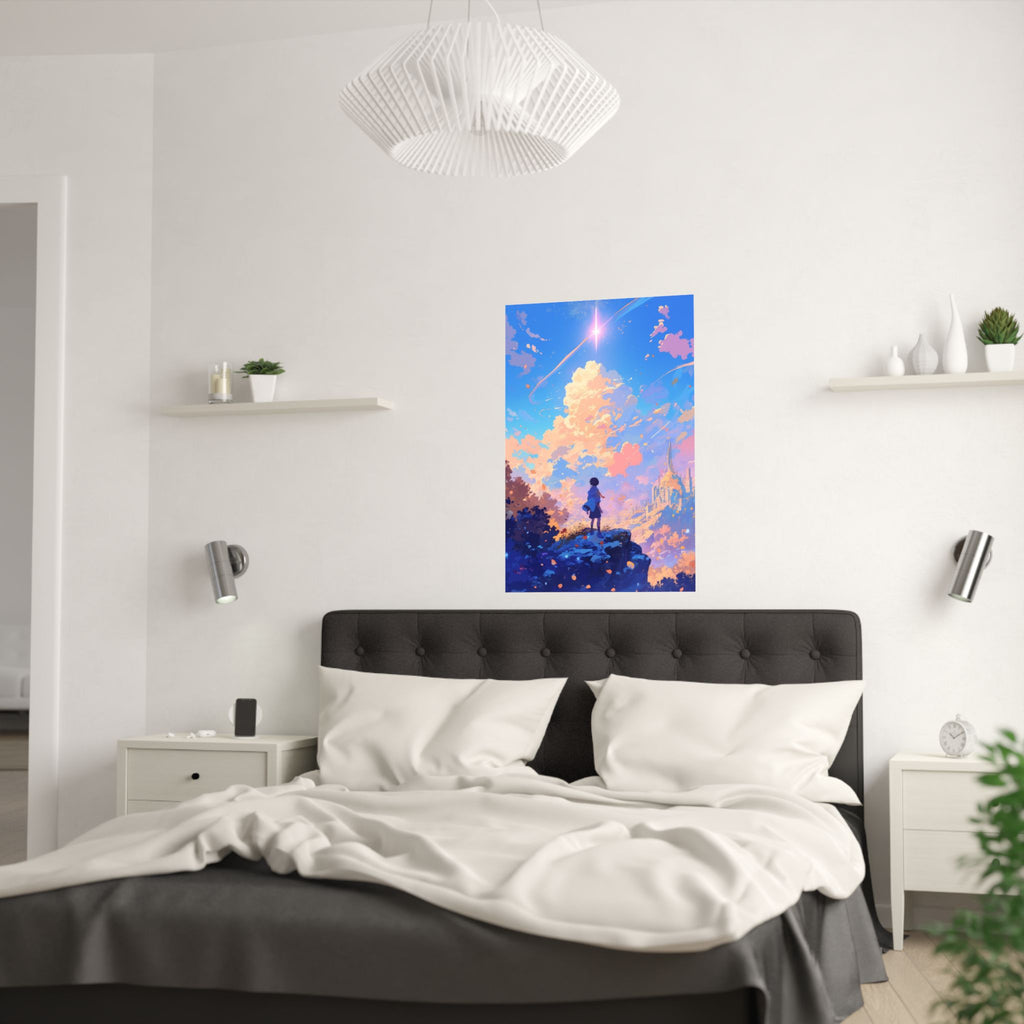 Dream - Clouds and Star Anime Poster