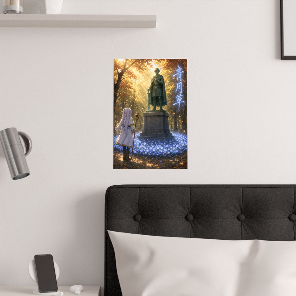 Frieren Fr35 Blue Moon Weed Anime Poster