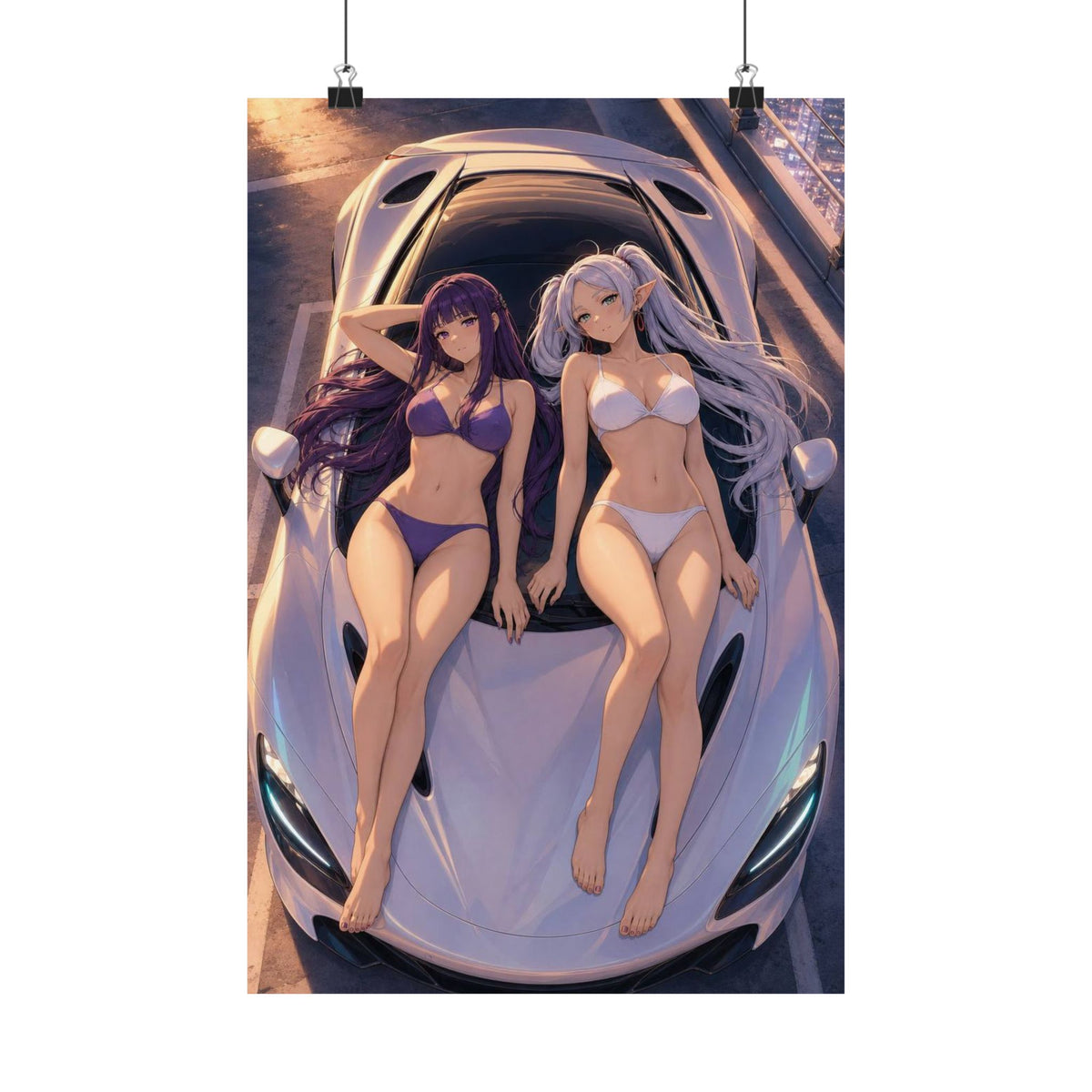 Frieren Fern Anime Poster Journey Beyond Adventure Art Print