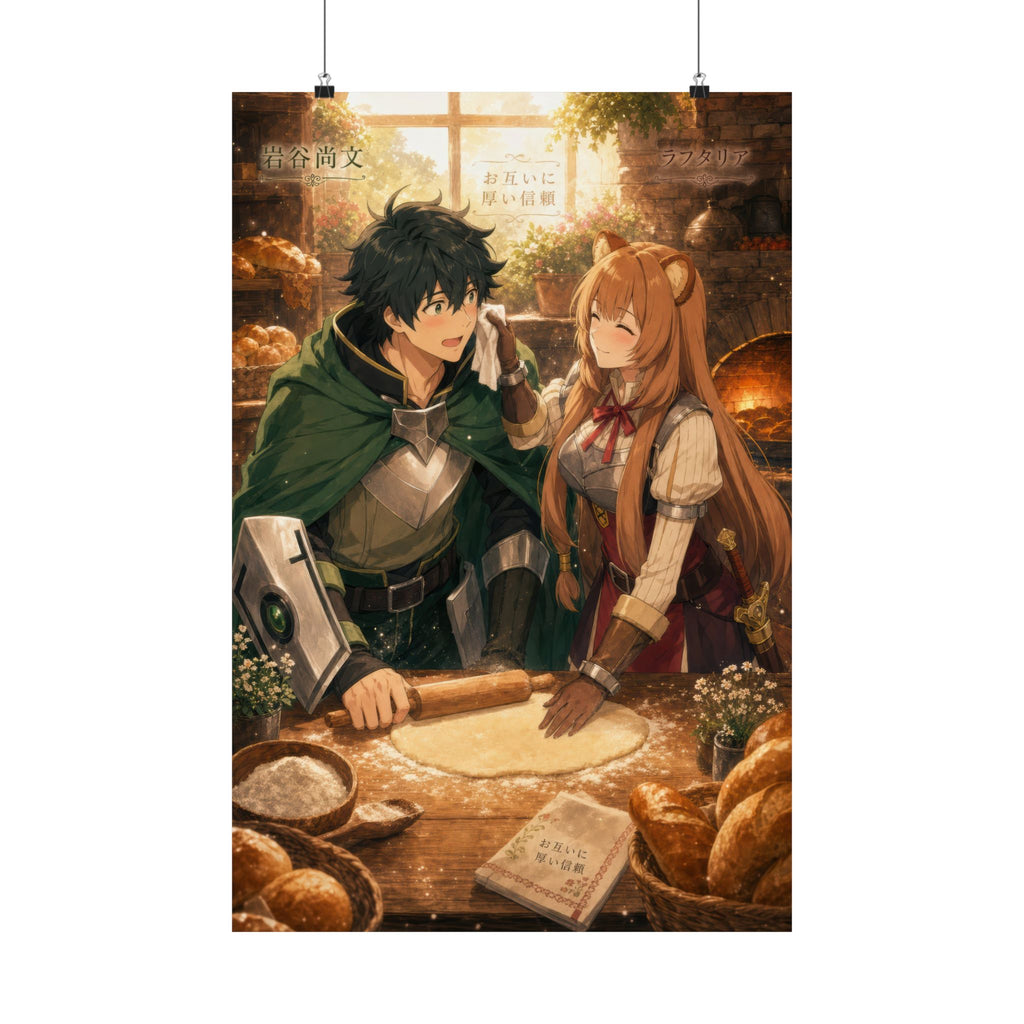The Rising of the Shield Hero Romance Plus Village Bakery Morning Anime Poster