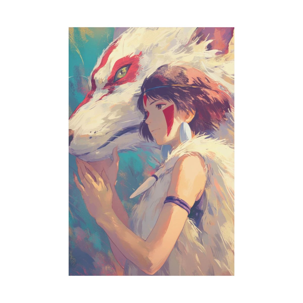 Princess Mononoke Fox 5 Anime Poster