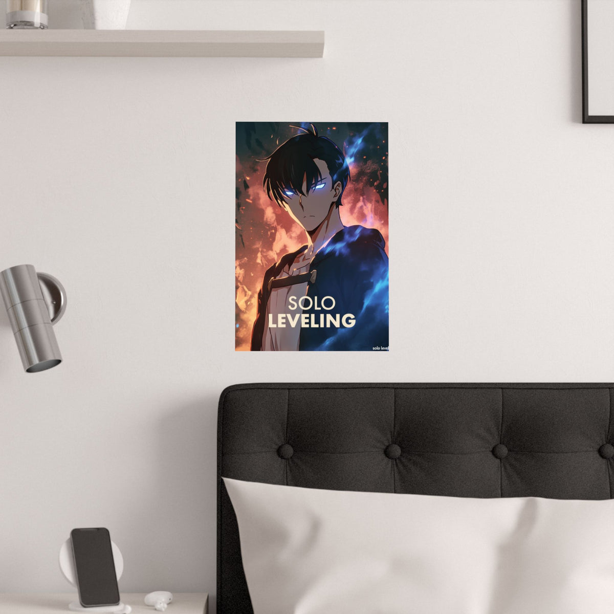 Solo Leveling Jinwoo Cave Anime Poster