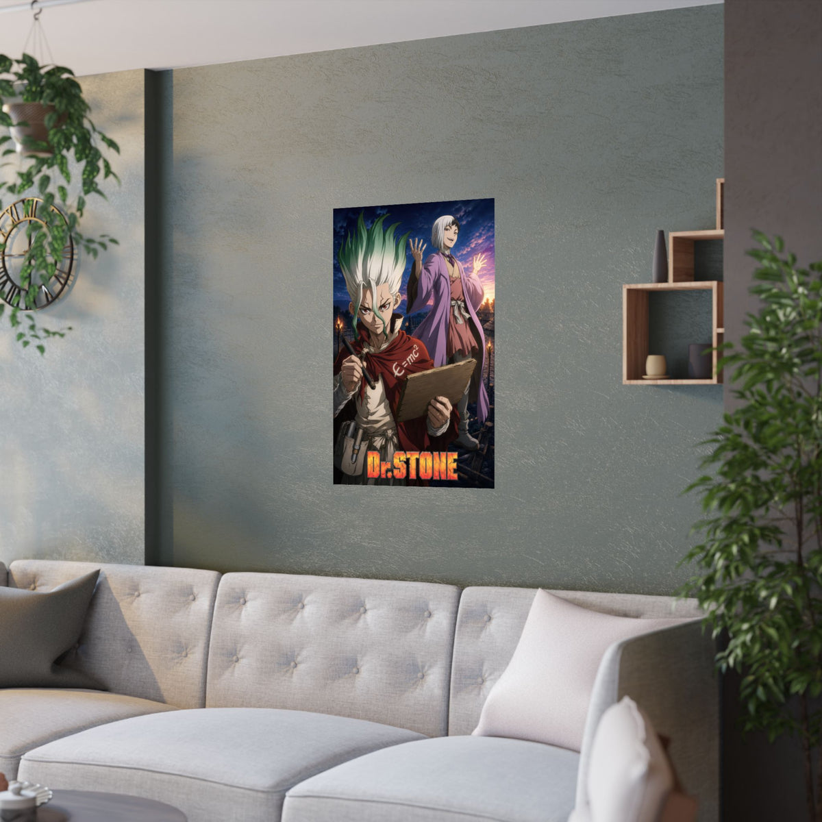 Dr. Stone P17 Senku Gen Mentalist Anime Poster