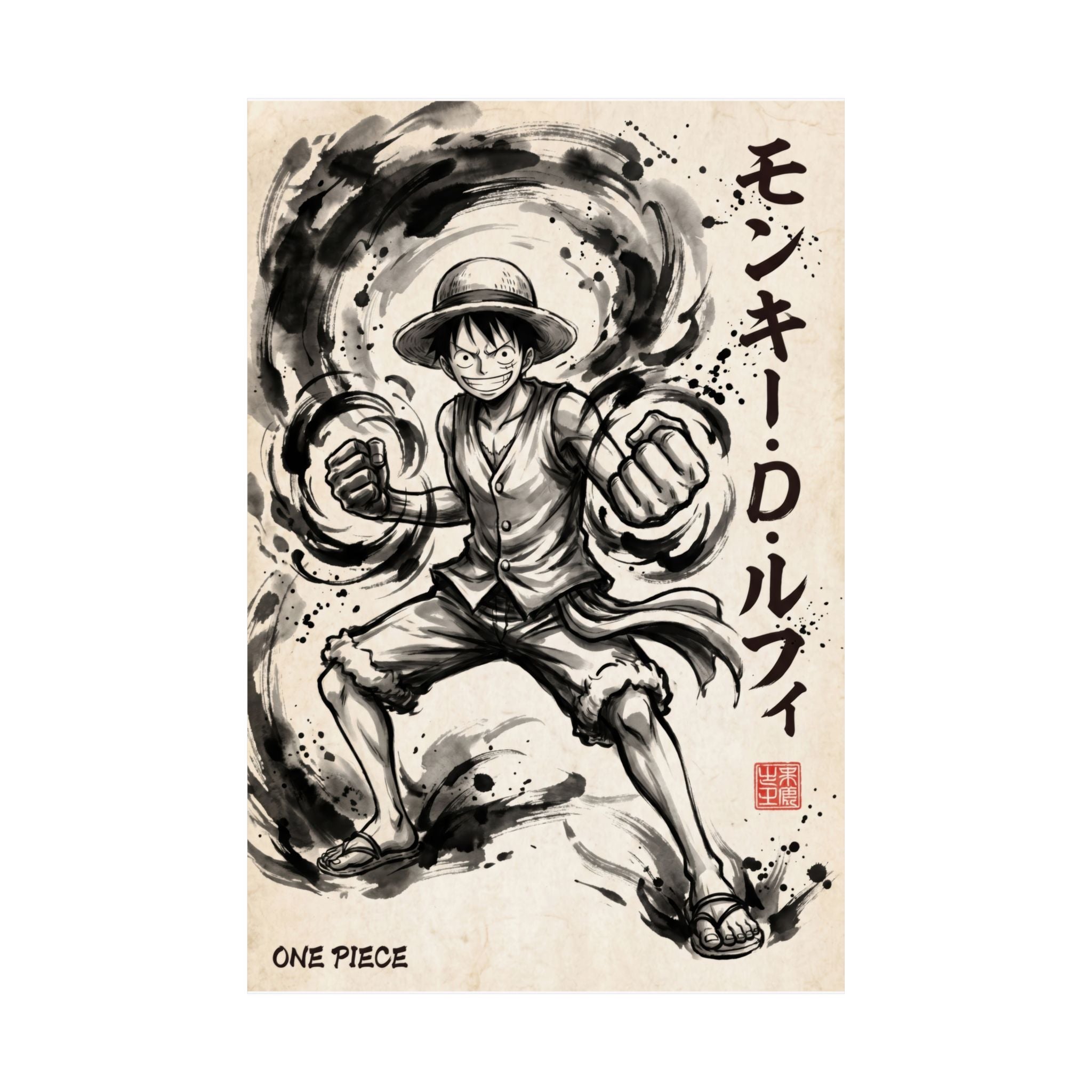 One Piece Luffy V1 Anime Poster