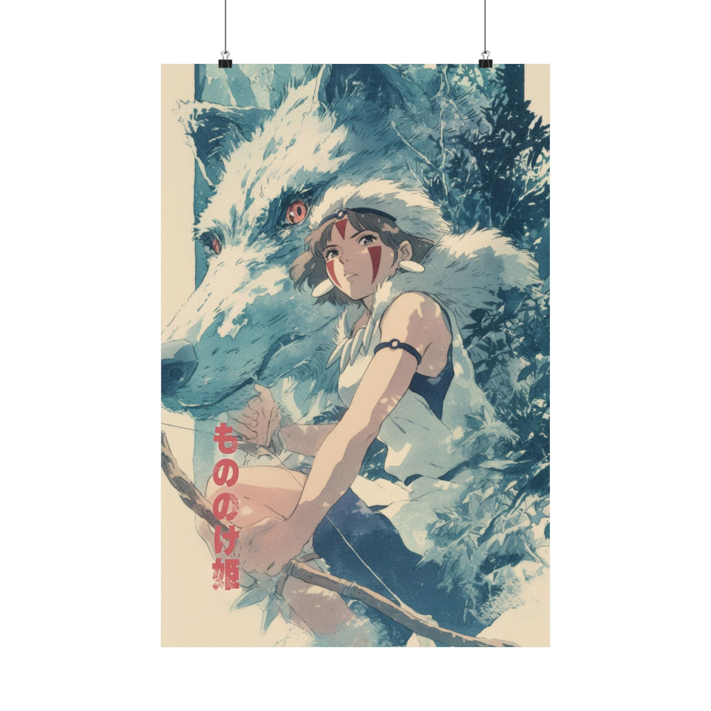 Princess Mononoke Wolf Anime Poster