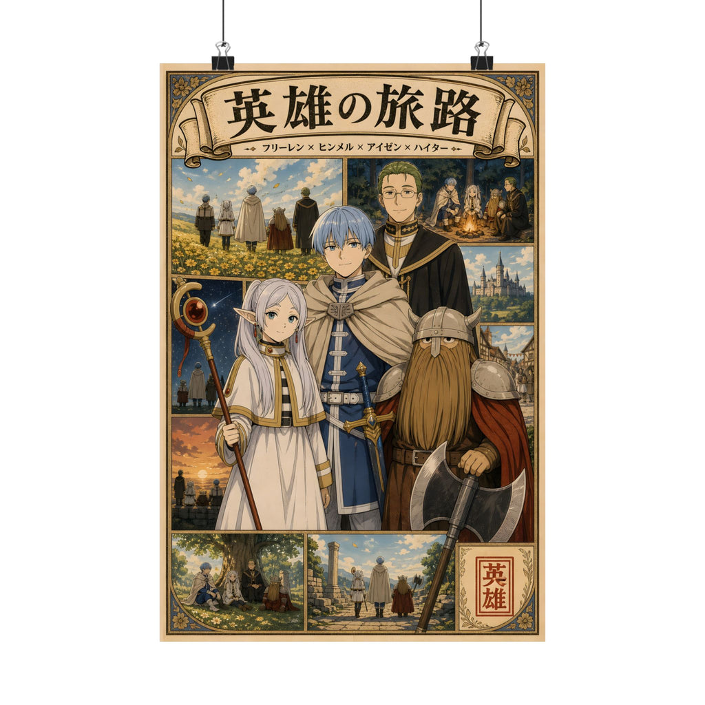 Frieren Cg02 Hero Party Anime Poster