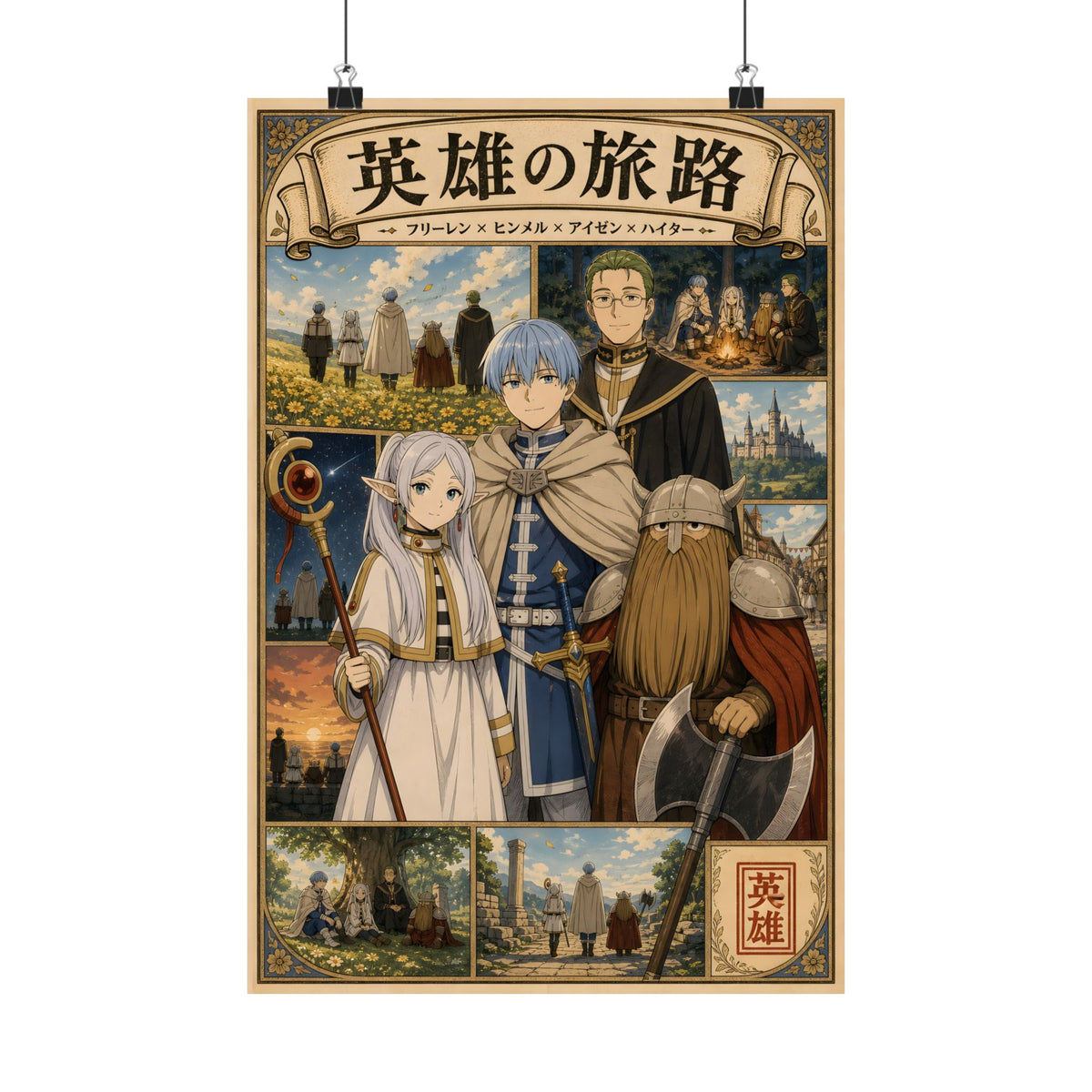 Frieren Cg02 Hero Party Anime Poster