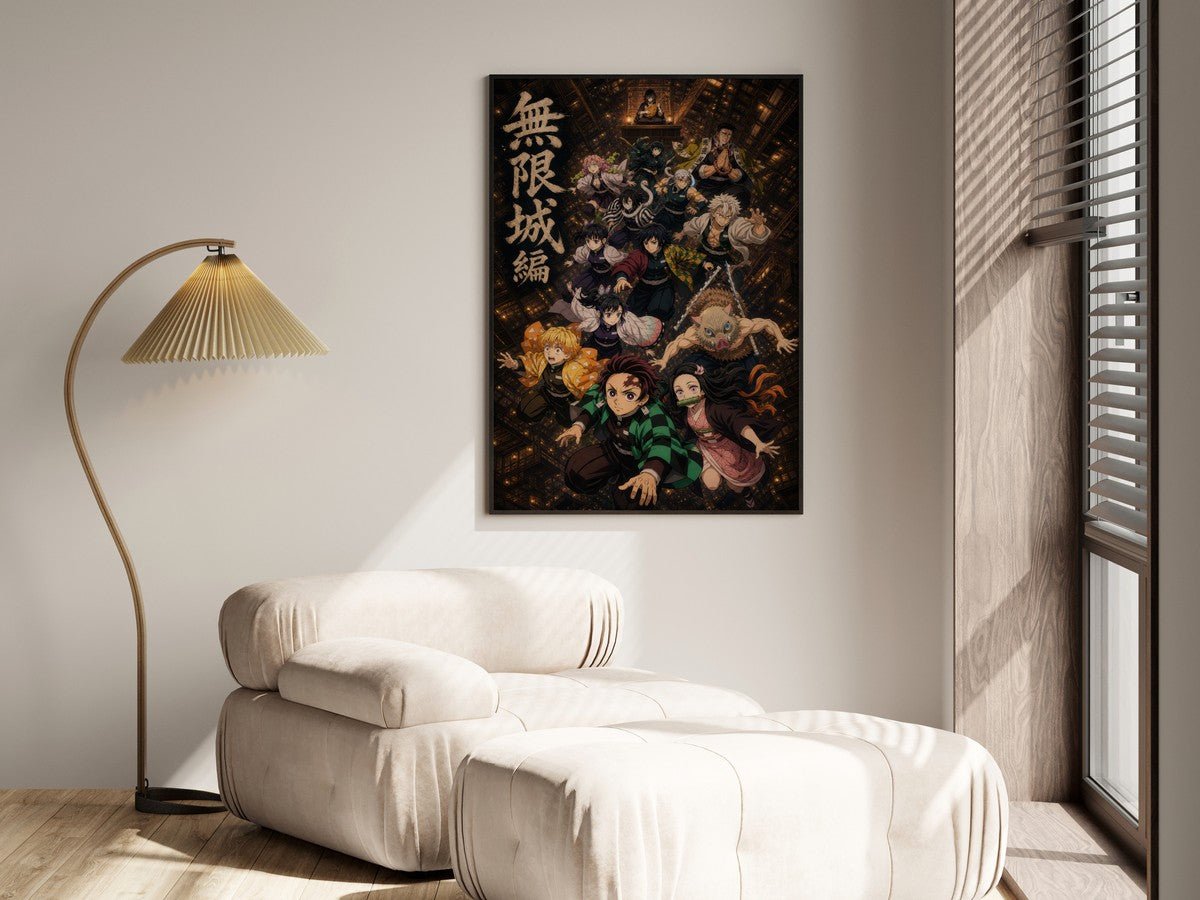 Demon Slayer The Fall Infinity Castle One Sheet Anime Poster