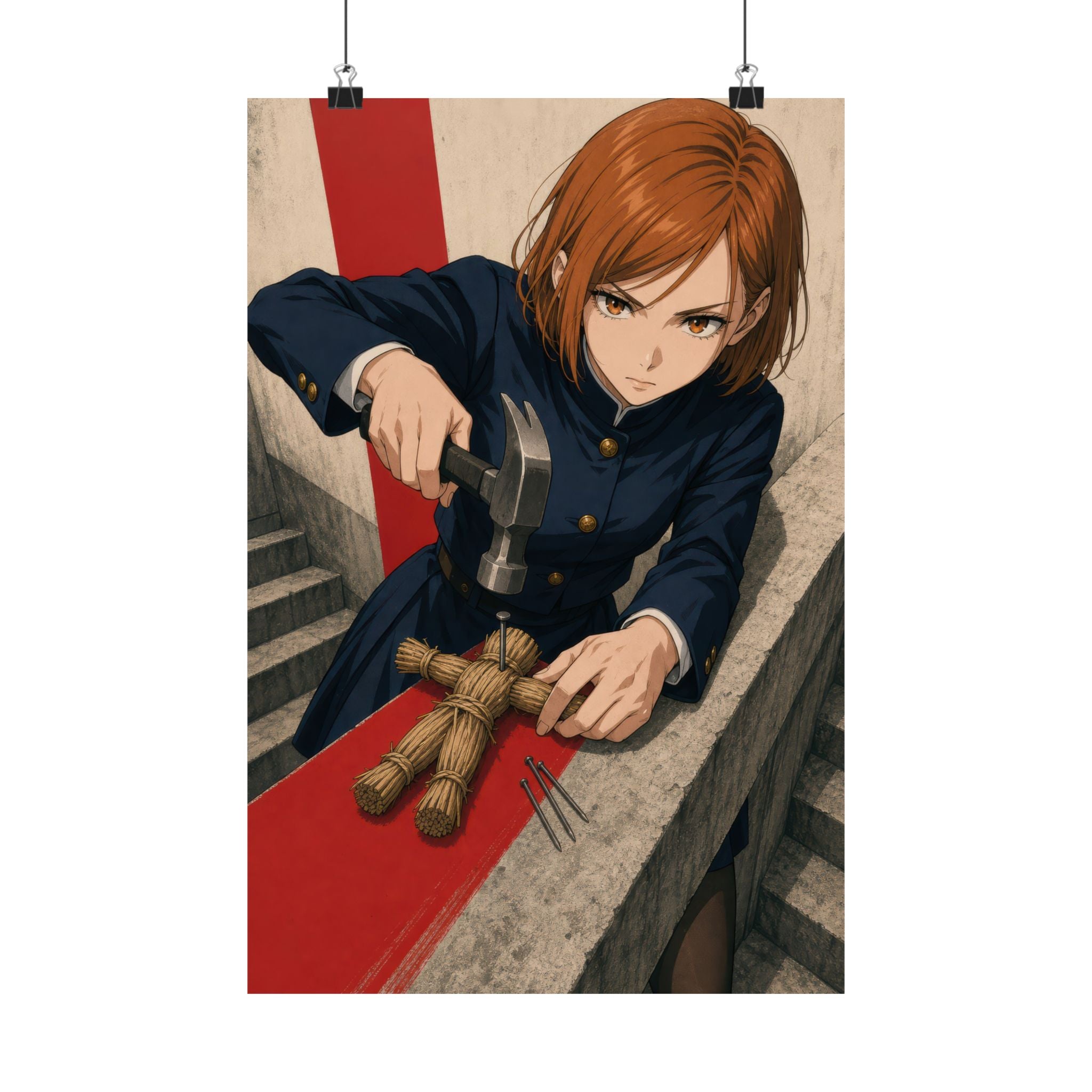 Jujutsu Kaisen Nobara Resonance Concrete Action Editorial Anime Poster