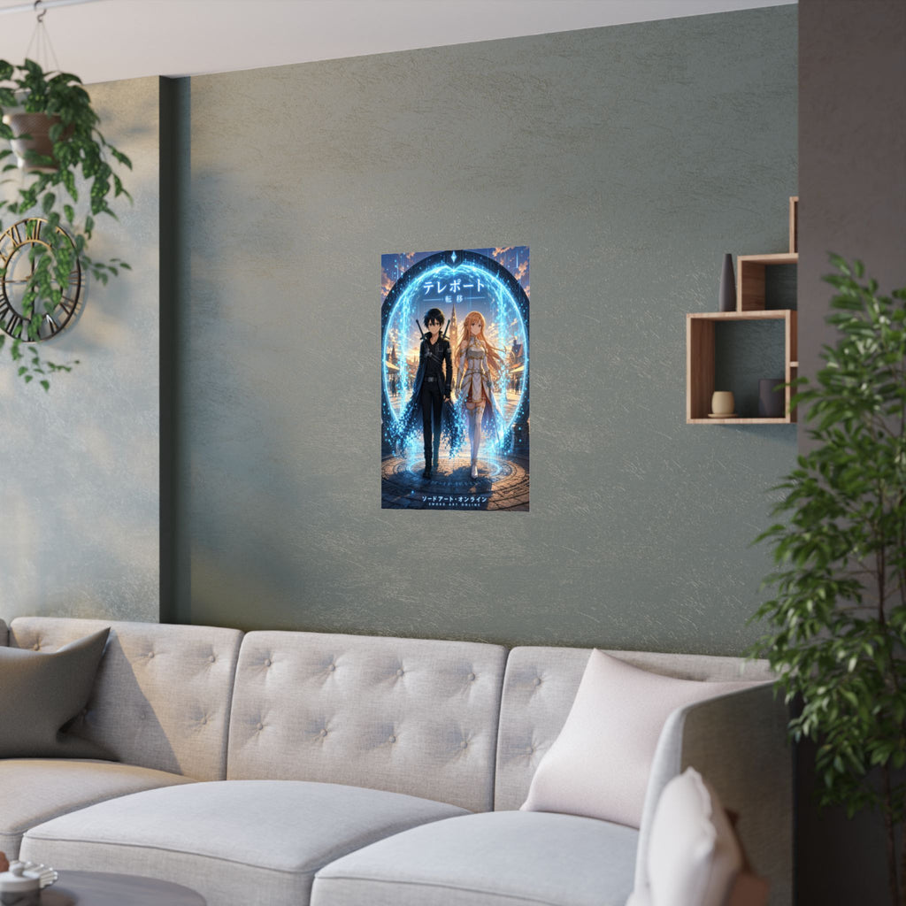Sword Art Online Sao09 Teleport Gate Plaza Dark Fantasy Key Visual Anime Poster