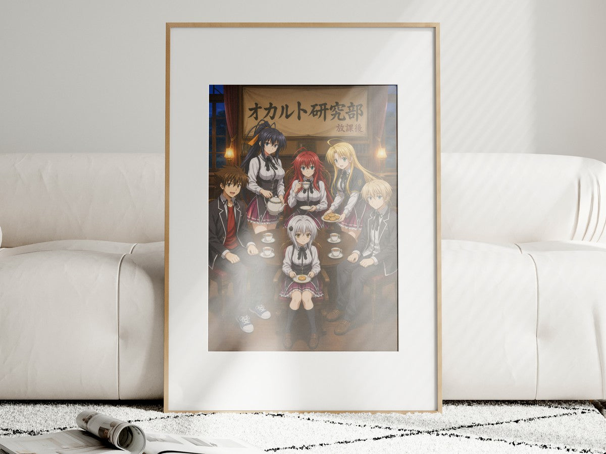 High School DxD P11 Occult Club Tea Anime Poster