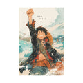 One Piece Luffy Water Anime Poster