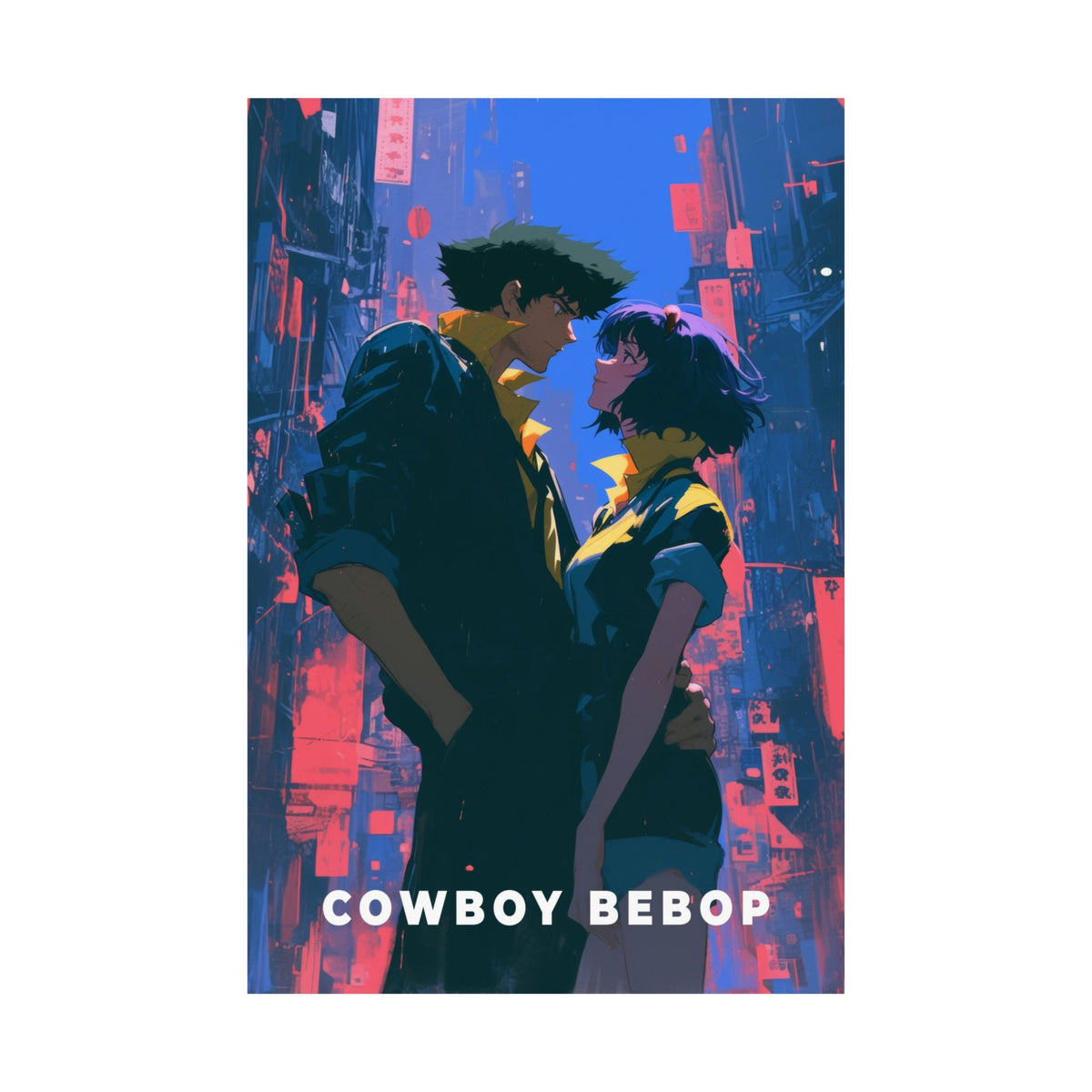 Cowboy Bebop Spike and Faye Anime Poster
