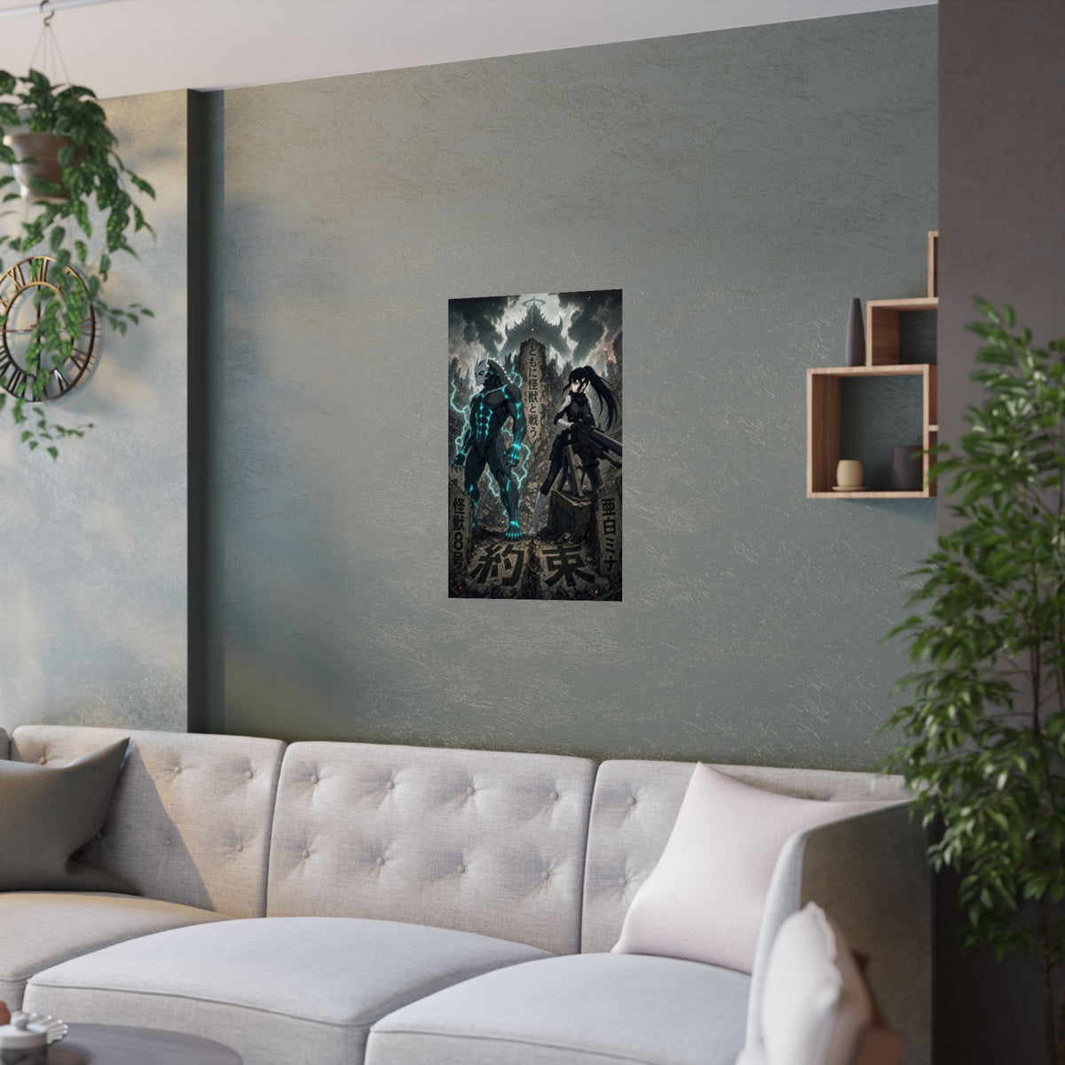 Kaiju No. 8 Kj8 F02 Kafka Mina Side By Side Fandom Canon Anime Poster
