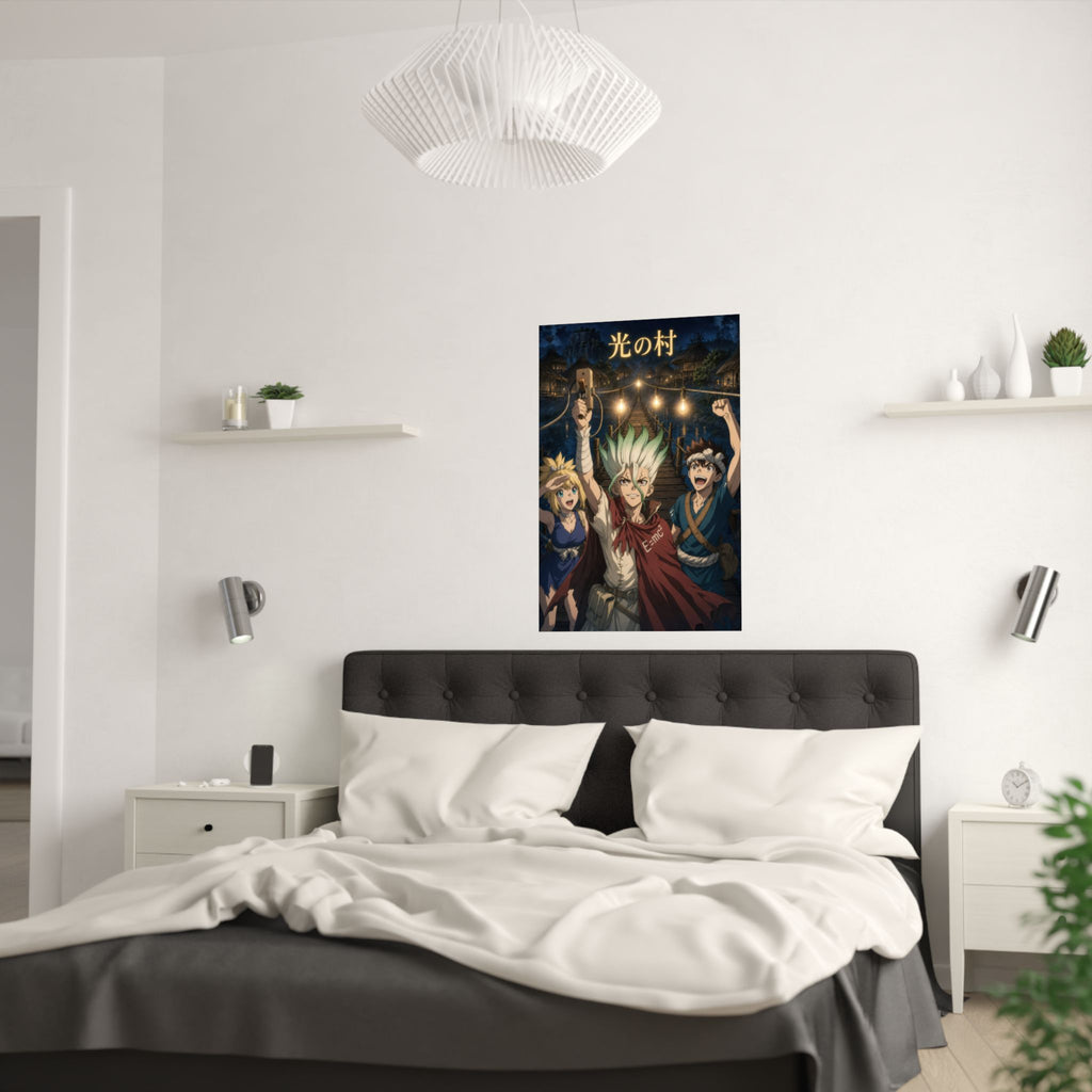 Dr. Stone P13 Village First Lights Anime Poster
