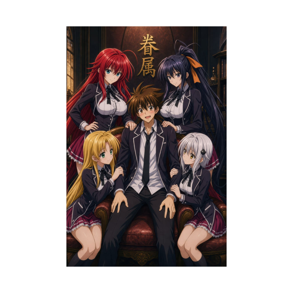 High School DxD P10 Issei Peerage Five Anime Poster