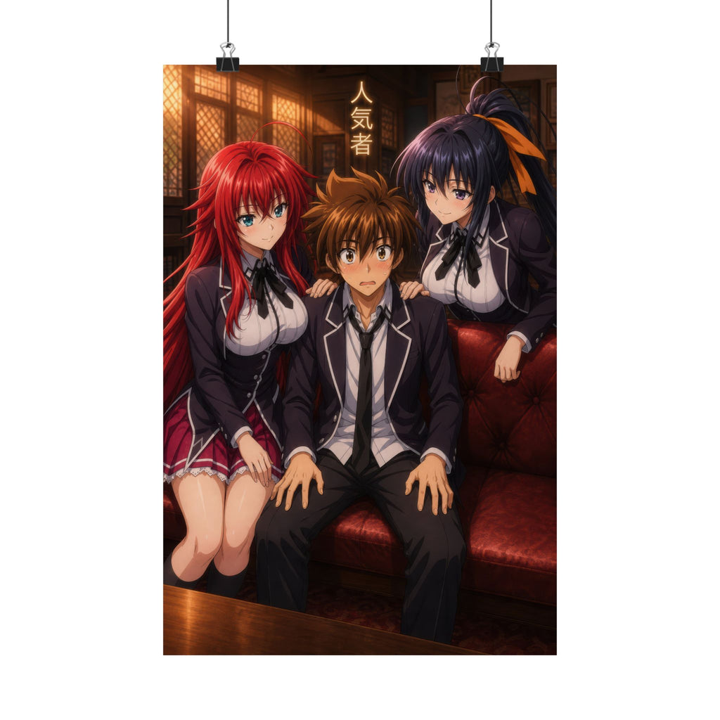 High School DxD P05 Issei Rias Akeno Rivalry Anime Poster