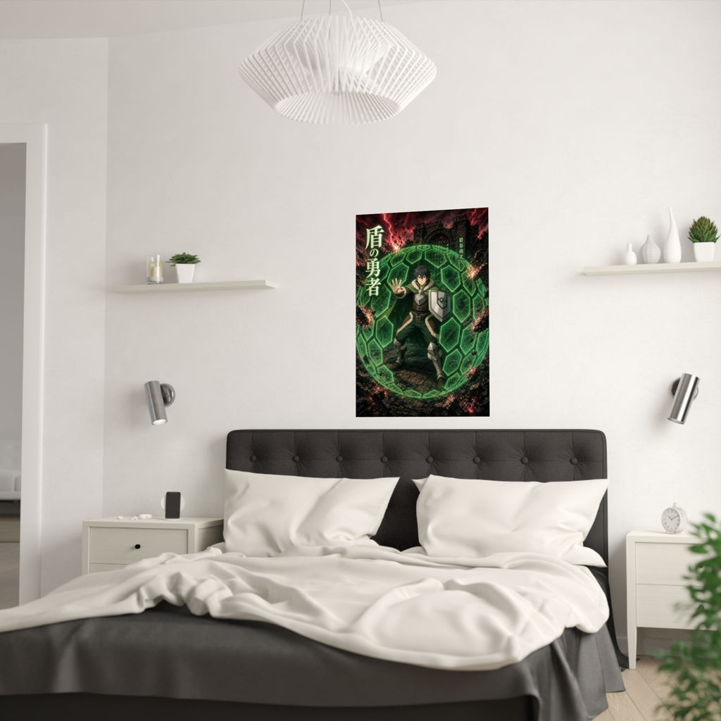 The Rising of the Shield Hero Naofumi Shield Prison Defensive Power Anime Poster