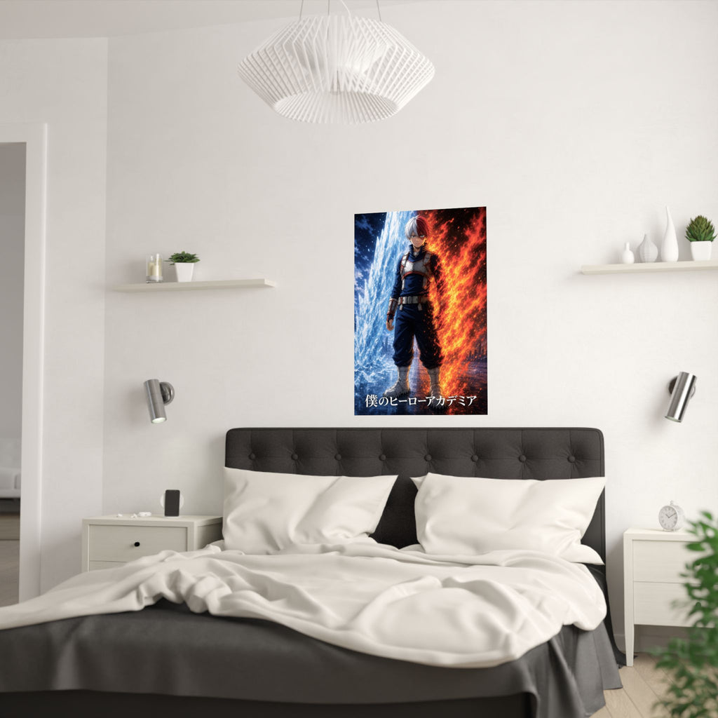 My Hero Academia G2 Todoroki Icefire Anime Poster