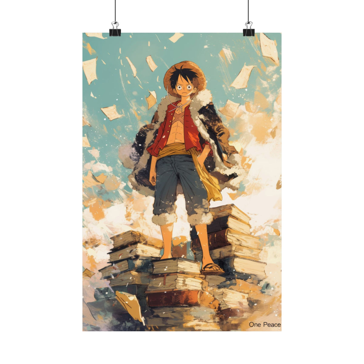 One Piece Luffy Books Anime Poster