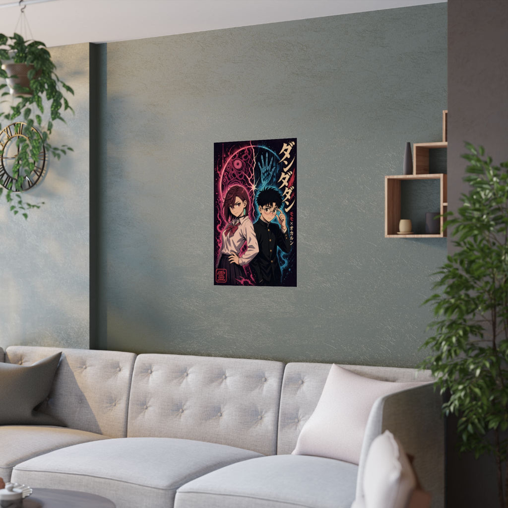 Dandadan Ddd01 Momo Okarun Dark Pop Anime Poster