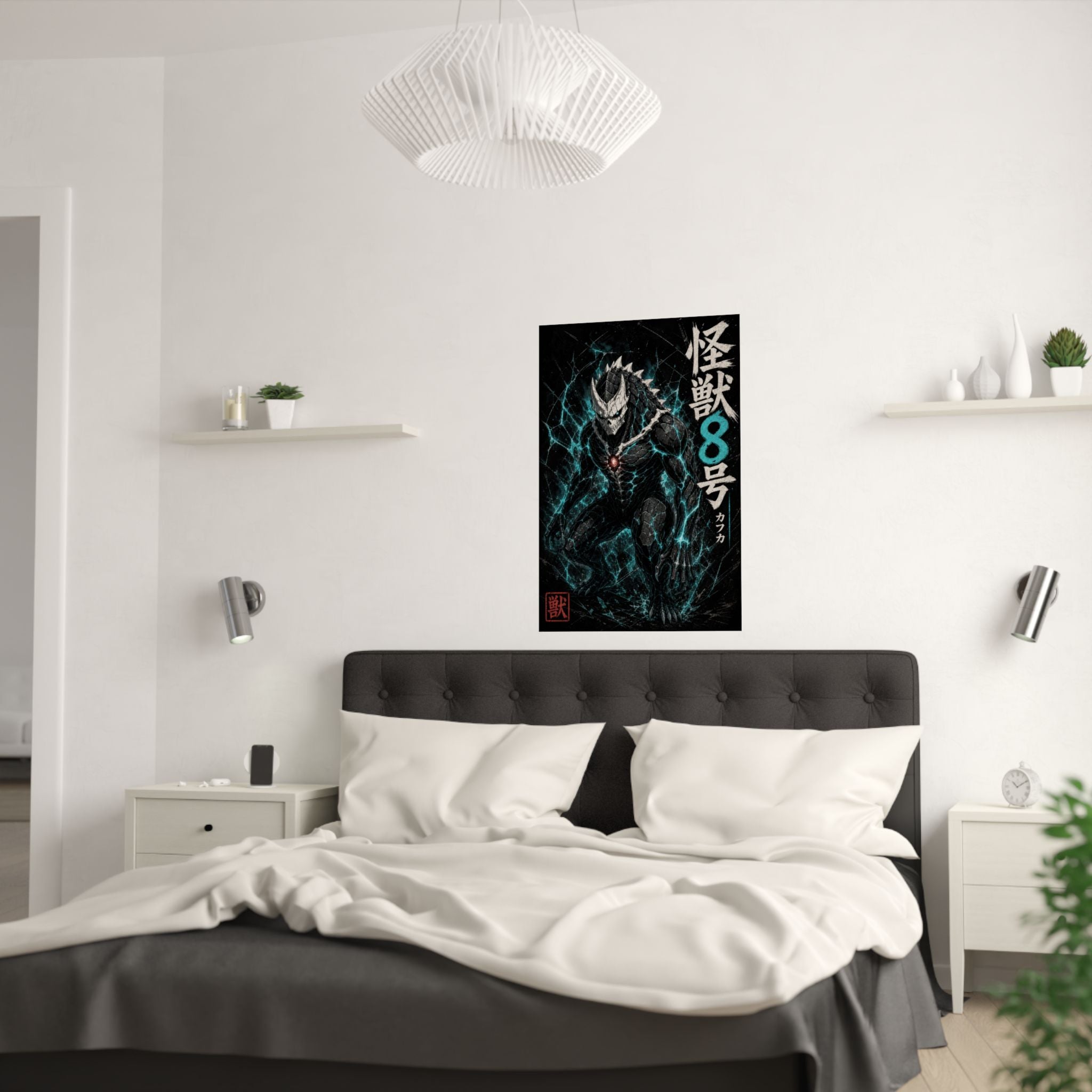 Kaiju No. 8 Kj8 01 Form Dark Cinematic Anime Poster