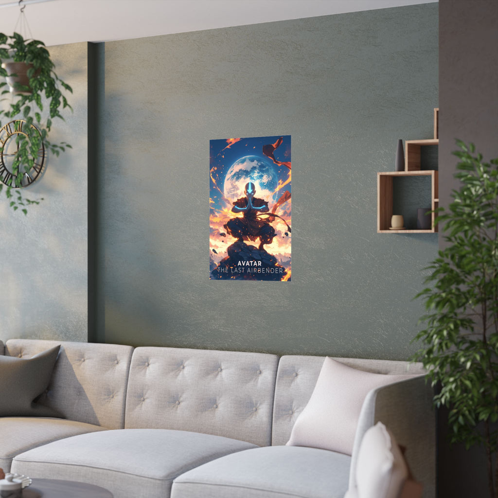 Avatar The Last Airbender Avatar Aang Anime Poster