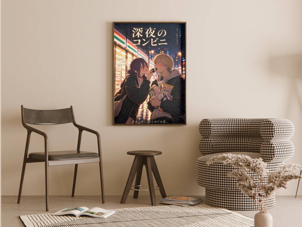 Framed room mockup; frame not included