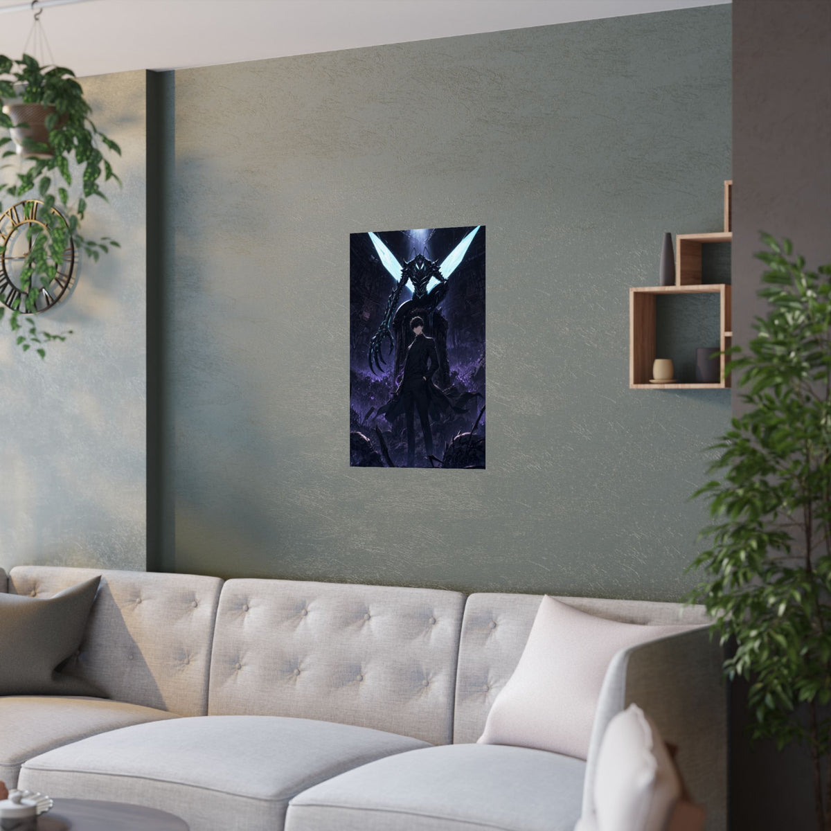 Solo Leveling Sl58 Jinwoo Beru Kings Left Hand Anime Poster
