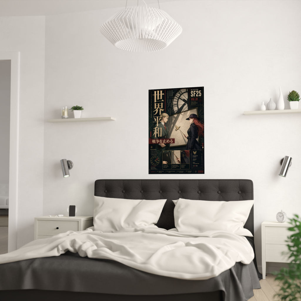 Loid Spy x Family Anime Poster Sylvia World Peace Briefing Wall Art