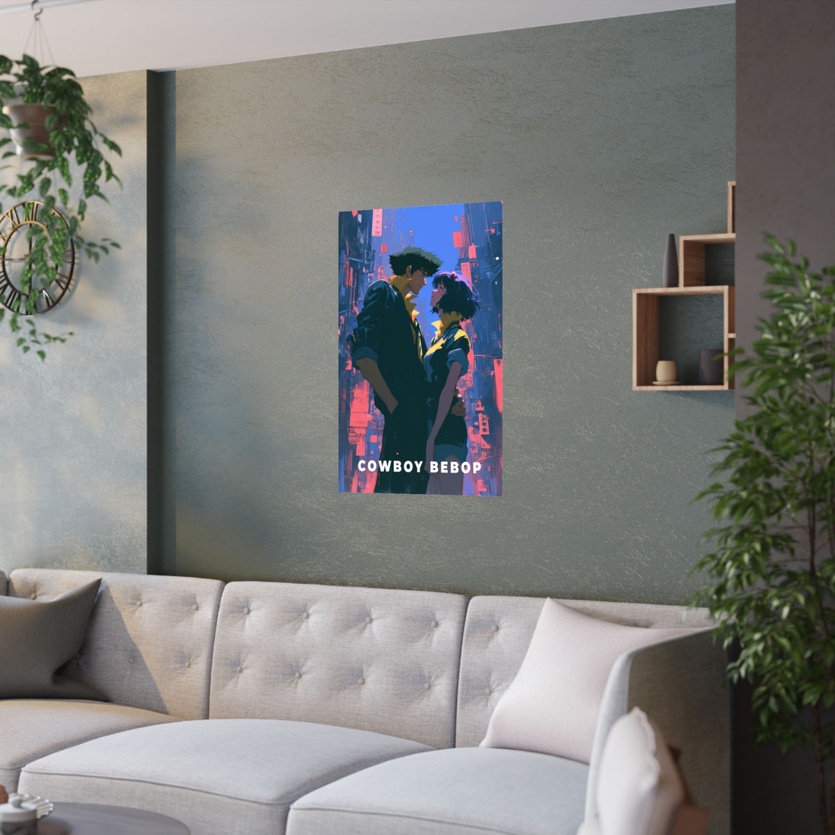 Cowboy Bebop Spike and Faye Anime Poster