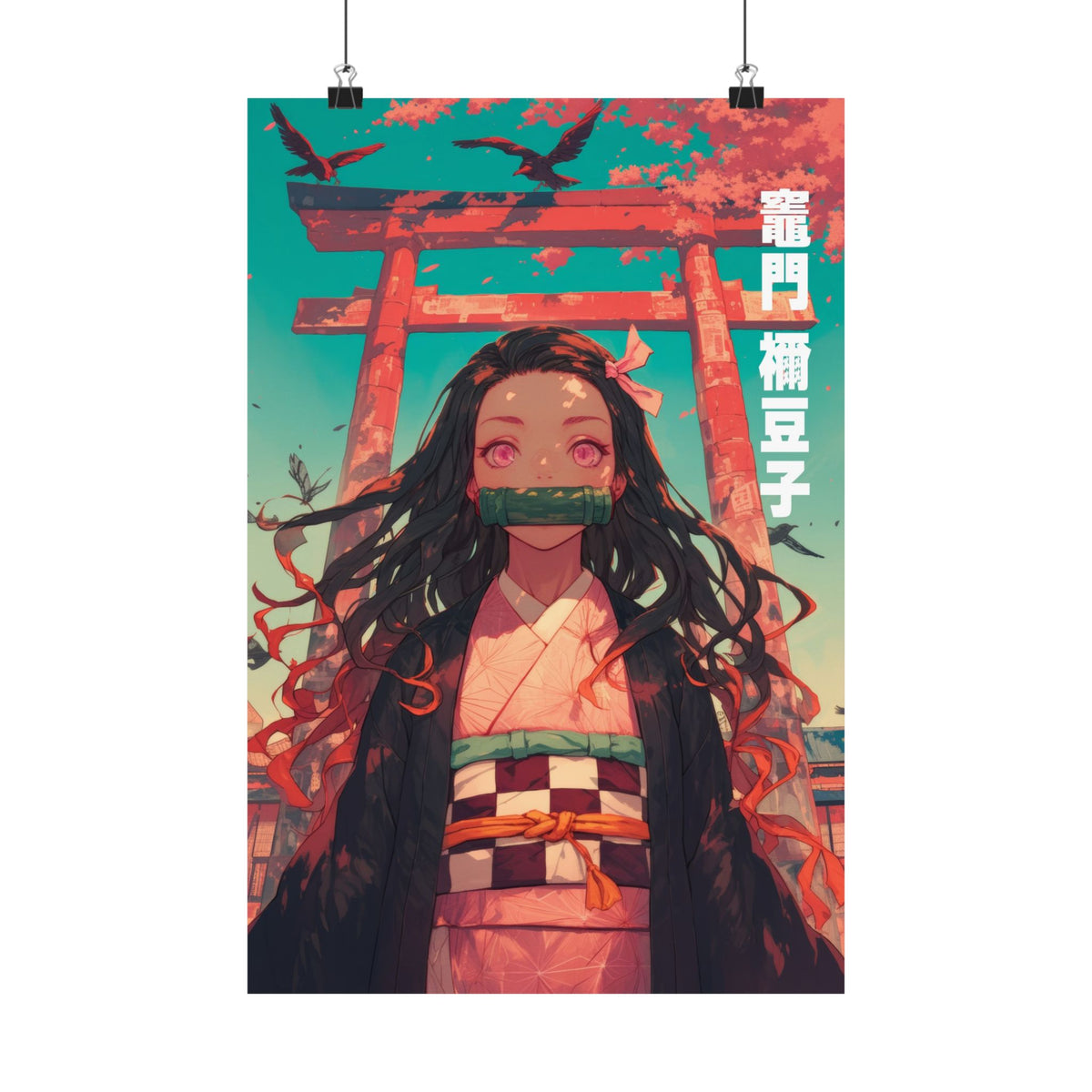 Demon Slayer Nezuko Shrine Anime Poster