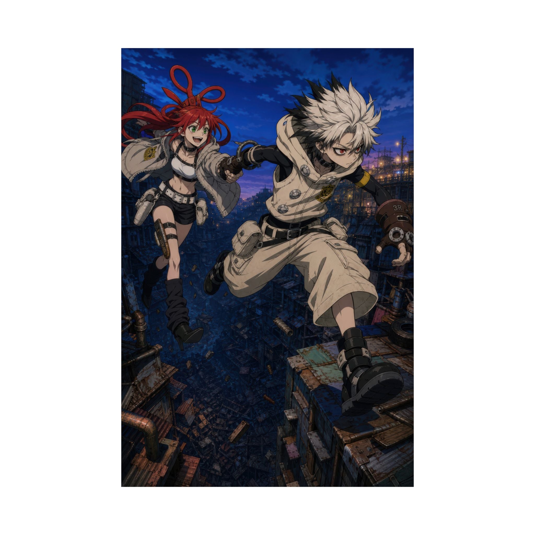 Gachiakuta Gk13 Rudo Riyo Rooftop Run Anime Key Visual Anime Poster