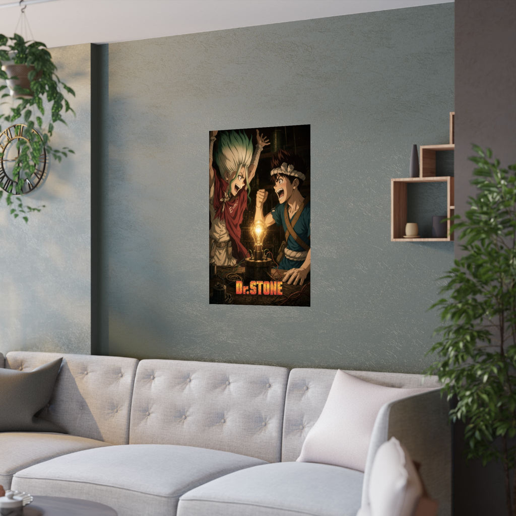 Dr. Stone P20 Senku Chrome Joy Anime Poster