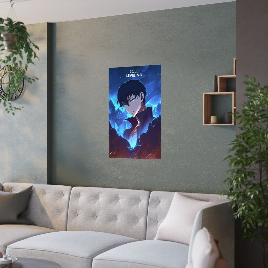 Solo Leveling Jinwoo Anime Poster