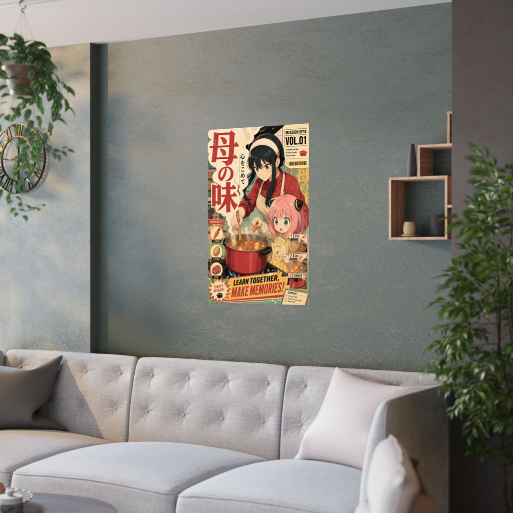 Spy x Family Yor Anya Cooking Lesson Domestic Comedy Pop Art Anime Poster