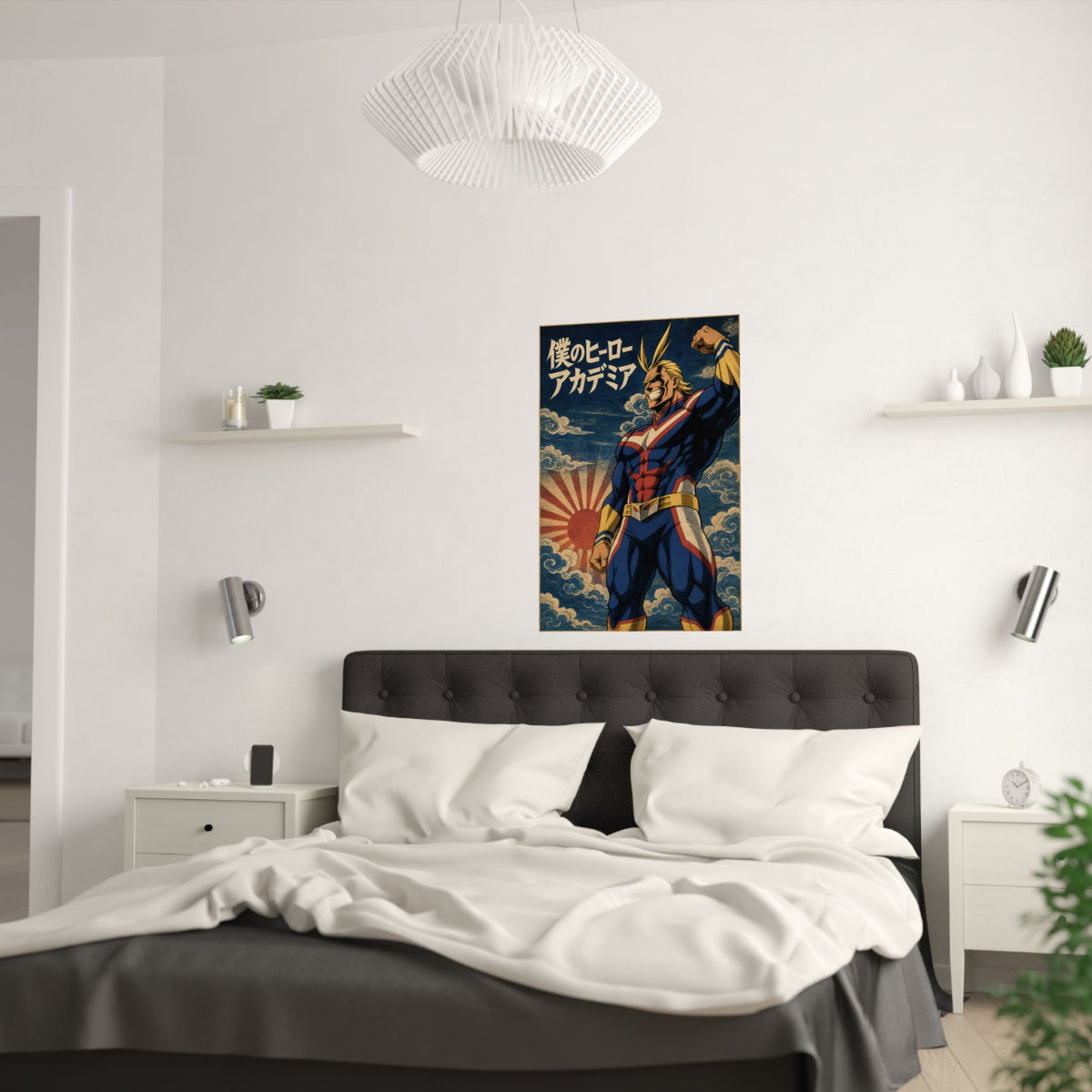 My Hero Academia G7 Allmight Ukiyoe Anime Poster