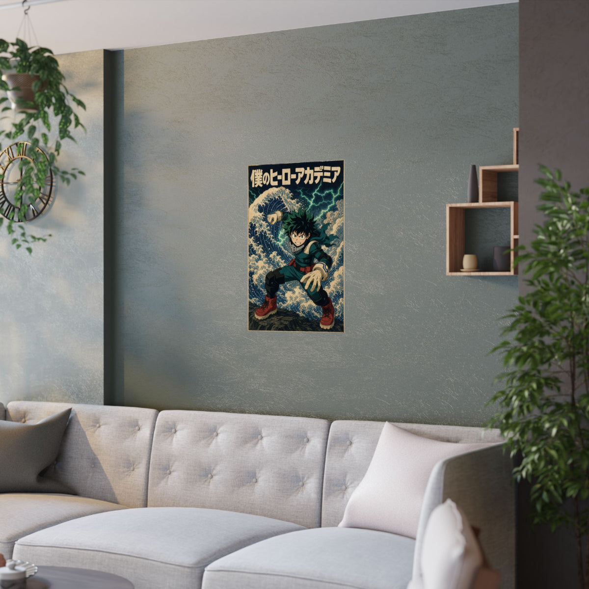 My Hero Academia G8 Deku Ukiyoe Smash Anime Poster