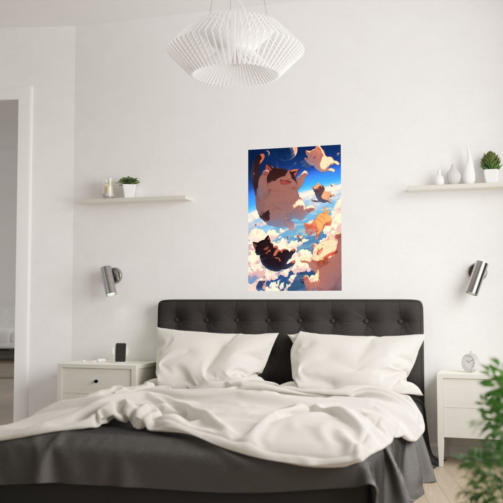 Original Fall 8 Times, Get up 9 Anime Poster