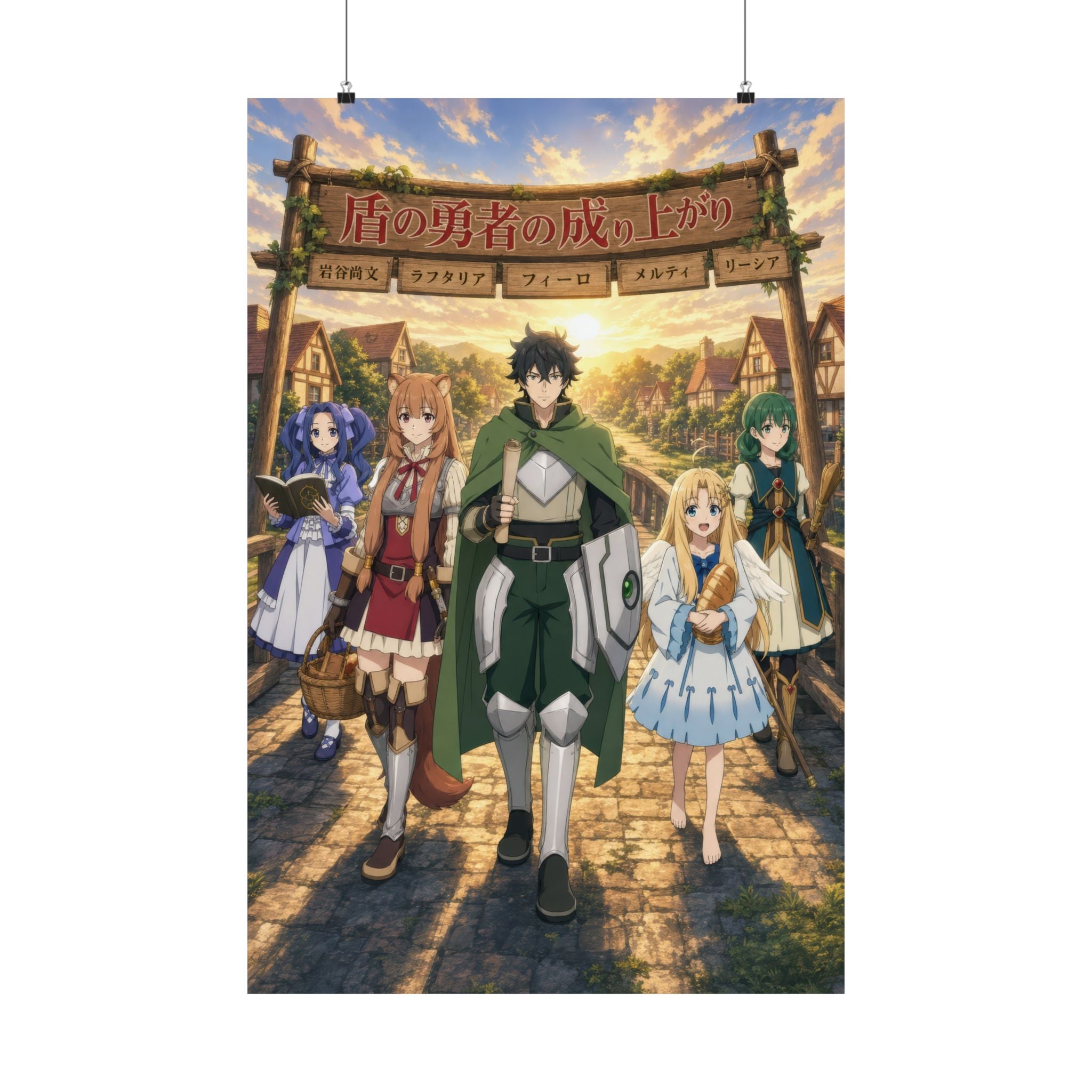 The Rising of the Shield Hero Shield Party Village Rebuilt Hopeful Ensemble Anim